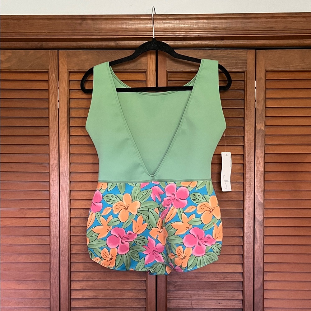 NWT Seea Floral One-Piece Swimsuit - Picture 3 of 6